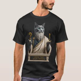 Russisch Blau Socrates Katze T-Shirt
