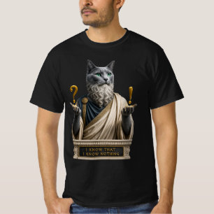 Russisch Blau Socrates Katze T-Shirt