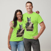 Russisch Blau Socrates Katze T-Shirt (Unisex)