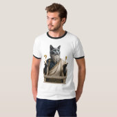 Russisch Blau Socrates Katze T-Shirt (Vorne ganz)