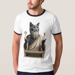 Russisch Blau Socrates Katze T-Shirt
