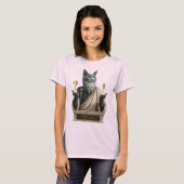 Russisch Blau Socrates Katze T-Shirt (Vorne ganz)