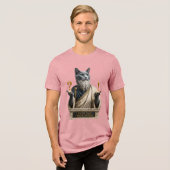 Russisch Blau Socrates Katze Tri-Blend Shirt (Vorderseite voll)