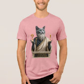 Russisch Blau Socrates Katze Tri-Blend Shirt (Vorderseite)