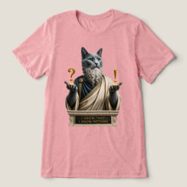Russisch Blau Socrates Katze Tri-Blend Shirt