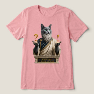 Russisch Blau Socrates Katze Tri-Blend Shirt