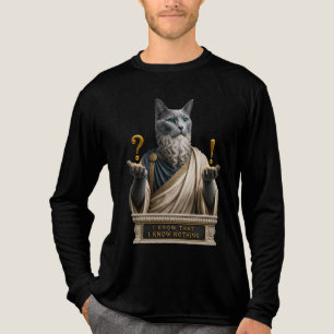 Russisch Blau Socrates Katze Tri-Blend Shirt