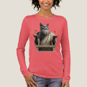 Russisch Blau Socrates Katze Tri-Blend Shirt (Vorderseite)
