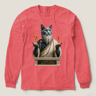 Russisch Blau Socrates Katze Tri-Blend Shirt