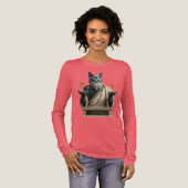 Russisch Blau Socrates Katze Tri-Blend Shirt (Volle Vorderseite)