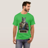 Russisch Blau Taubenkatze T-Shirt (Vorne ganz)