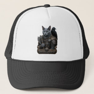 Russisch Blau Veteran Odins Katze Truckerkappe