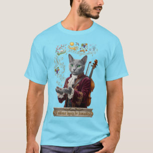 Russisch Blau Vivaldi Katze: Ein lebendiges Erbe T-Shirt