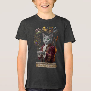 Russisch Blau Vivaldi Katze: Ein lebendiges Erbe Tri-Blend Shirt