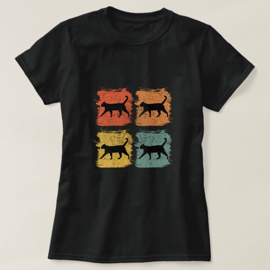 Russisch Blue Cat Pet Retro Pop Geschenk für Kinde T-Shirt (Design vorne)