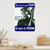 Russisch - dieser Mann ist dein Freund Poster (Küche)