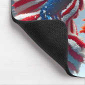 Russisch gegen American Betta Fish Mousepad (Ecke)