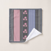 Russisch, gestreift, Patchwork Badhandtuch Set (Waschlappen)