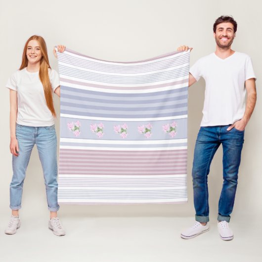 Russisch, gestreift, Patchwork Fleecedecke (Beispiel)