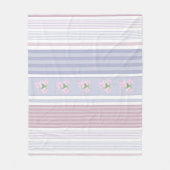 Russisch, gestreift, Patchwork Fleecedecke (Vorderseite)