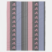 Russisch, gestreift, Patchwork Fleecedecke (Vorderseite)