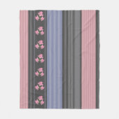 Russisch, gestreift, Patchwork Fleecedecke (Vorderseite)