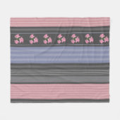 Russisch, gestreift, Patchwork Fleecedecke (Vorderseite (Horizontal))