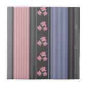 Russisch, gestreift, Patchwork Fliese (Vorderseite)