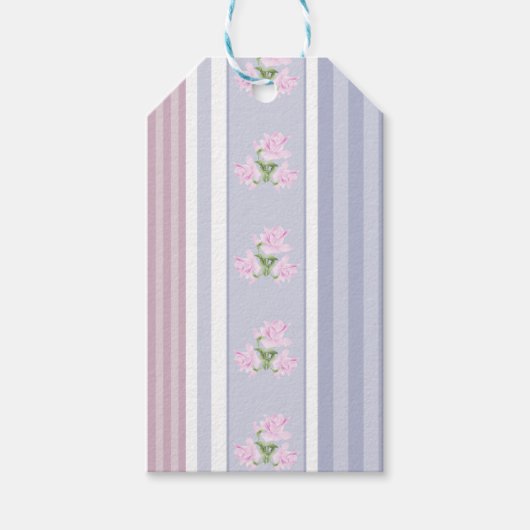 Russisch, gestreift, Patchwork Geschenkanhänger (Vorderseite)