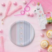 Russisch, gestreift, Patchwork Pappteller (Party)