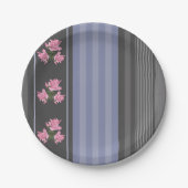 Russisch, gestreift, Patchwork Pappteller (Vorderseite)