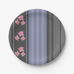 Russisch, gestreift, Patchwork Pappteller