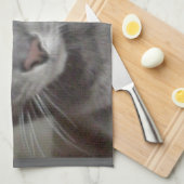 Russisch-graue Katze Handtuch (Viertel Falte)