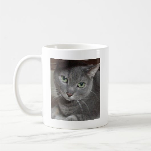 Russisch-graue Katze Kaffeetasse (Links)