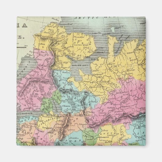 Russisch in Europa Magnet (Vorne)