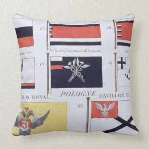 Russisch kennzeichnet, von einem französischen kissen