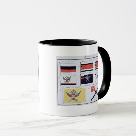 Russisch kennzeichnet, von einem französischen tasse (VorderseiteRechts)
