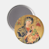 Russisch-orthodoxe Ikone - Jungfrau Mary und baby Magnet (Vorderseite/Rückseite)