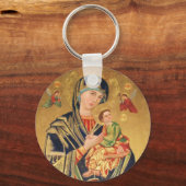 Russisch-orthodoxe Ikone - Jungfrau Mary und baby  Schlüsselanhänger (Vorderseite)