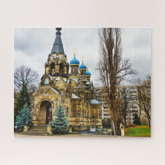 Russisch-orthodoxe Kirche Dresden Deutschland. Puzzle (Horizontal)
