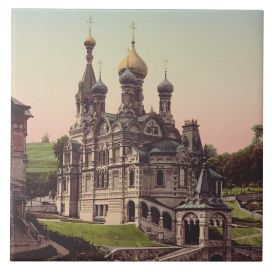 Russisch-orthodoxe Kirche in Moskau Fliese (Vorderseite)