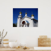 Russisch-Orthodoxe Kirche Poster (Küche)
