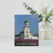 Russisch-Orthodoxe Kirche~ Unalaska, AK Postkarte (Stehend Vorderseite)