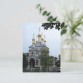 Russisch-Orthodoxe Kirche von Genf Postkarte (Stehend Vorderseite)