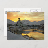 Russisch-orthodoxe Kirche, Wintersonnenaufgang Postkarte (Vorne/Hinten)