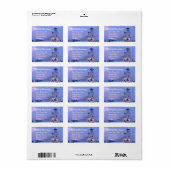 Russisch-orthodoxe Kirche zu Weihnachten Adressaufkleber (Vorne)