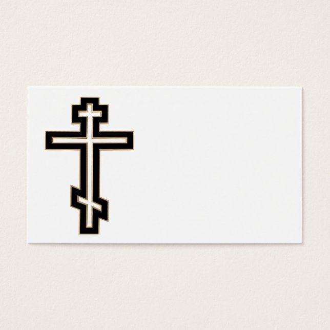 Russisch-Orthodoxe Kreuz (Vorderseite)