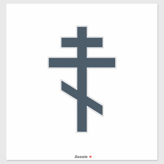 Russisch-Orthodoxe Kreuz Aufkleber (Blatt)