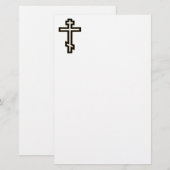 Russisch-Orthodoxe Kreuz Briefpapier (Vorne/Hinten)