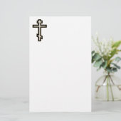 Russisch-Orthodoxe Kreuz Briefpapier (Stehend Vorderseite)